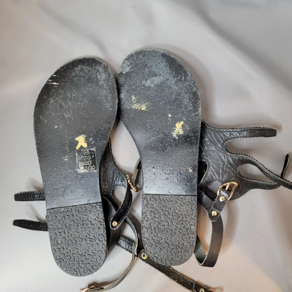 Ancient Greek Sandals with Calf Hair Size 36 - Picture 5 of 6